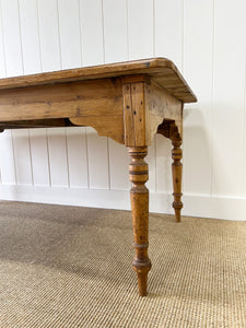 A Good English Pine 6ft Dining Table c1890