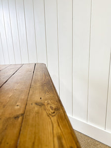 A Good English Pine 6ft Dining Table c1890