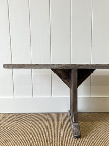 An Antique French Country Elm Bench Almost 10 Feet Long!