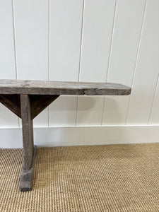 An Antique French Country Elm Bench Almost 10 Feet Long!