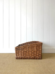 Antique English Wicker Mill Basket
