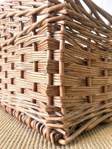 Antique English Wicker Mill Basket