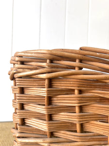 Antique English Wicker Mill Basket