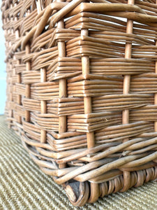 Antique English Wicker Mill Basket