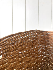 Antique English Wicker Mill Basket
