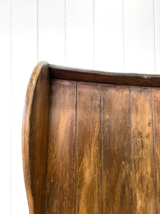 An English 19th Century Curved Bench or Settle