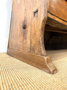 An English 19th Century Curved Bench or Settle
