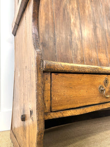 An English 19th Century Curved Bench or Settle