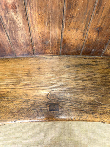An English 19th Century Curved Bench or Settle