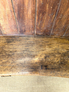 An English 19th Century Curved Bench or Settle