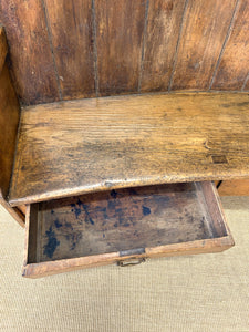 An English 19th Century Curved Bench or Settle