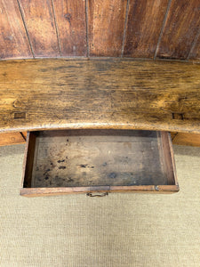 An English 19th Century Curved Bench or Settle