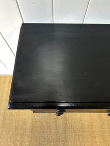 An Ebonized English Pine Chest of Drawers Dresser c1890
