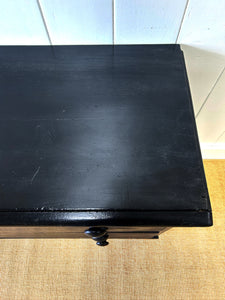 An Ebonized English Pine Chest of Drawers Dresser c1890