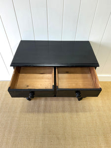 An Ebonized English Pine Chest of Drawers Dresser c1890