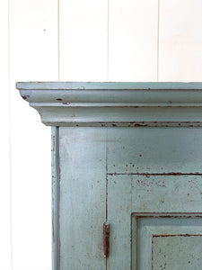 A Handsome Blue Gray English 19th Century Housekeeper's Cupboard