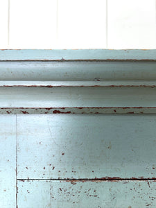 A Handsome Blue Gray English 19th Century Housekeeper's Cupboard
