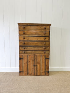 An English Pine Cupboard c1860