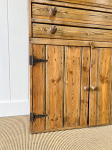 An English Pine Cupboard c1860