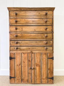 An English Pine Cupboard c1860