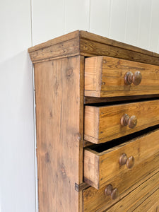 An English Pine Cupboard c1860
