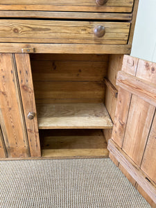 An English Pine Cupboard c1860