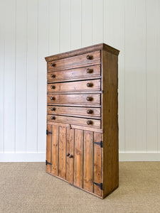 An English Pine Cupboard c1860