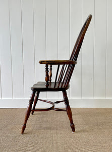 An English Oak and Elm Farmhouse Windsor Chair c1800