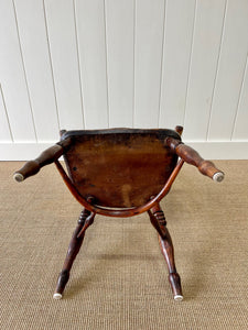 An English Oak and Elm Farmhouse Windsor Chair c1800