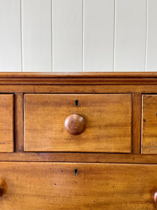 An Antique English Mahogany Chest of Drawers c1890