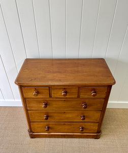 An Antique English Mahogany Chest of Drawers c1890