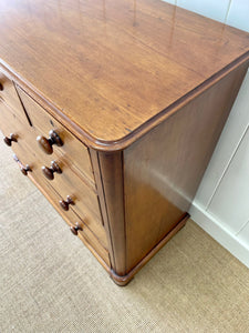 An Antique English Mahogany Chest of Drawers c1890