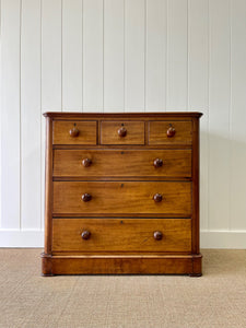 An Antique English Mahogany Chest of Drawers c1890
