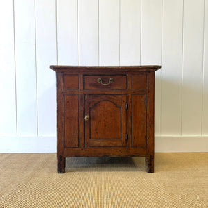 An Unusual 18th Century Small Pine Side Cupboard
