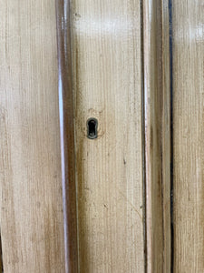 A Large 19th Century English Pine Linen Press Cupboard