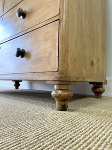 A Large 19th Century English Pine Linen Press Cupboard