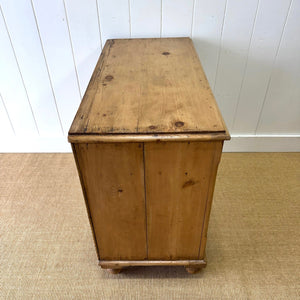 An Antique English Gothic Pine Sideboard c1880