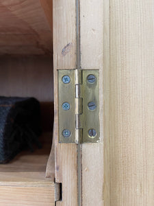 A Large 19th Century English Pine Linen Press Cupboard