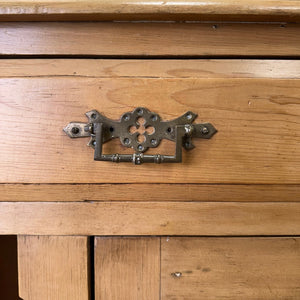 An Antique English Gothic Pine Sideboard c1880