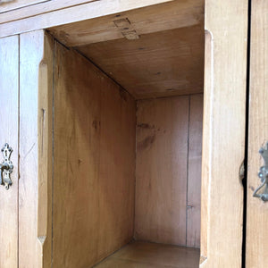 An Antique English Gothic Pine Sideboard c1880