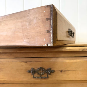 An Antique English Gothic Pine Sideboard c1880