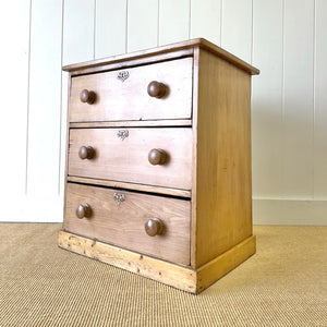 A Petite Antique 19th Century Pine Chest of Drawers Dresser