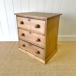 A Petite Antique 19th Century Pine Chest of Drawers Dresser
