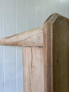 An Antique English Country Pine Dry Surface 5ft Dining Harvest Table on Castors