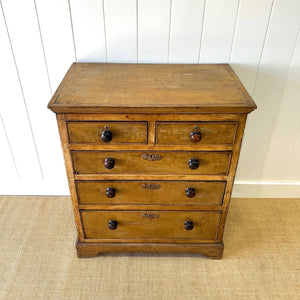 An Antique 19th Century French Pine Chest of Drawers Dresser