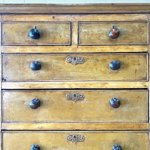 An Antique 19th Century French Pine Chest of Drawers Dresser