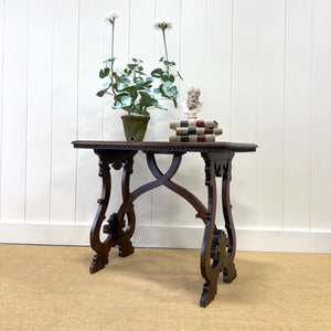 A Vintage Spanish Style Oak Side Table