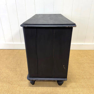 An Ebonized English Pine Chest of Drawers Dresser c1890