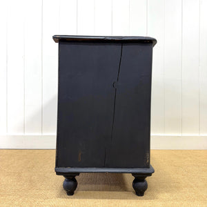 An Ebonized English Pine Chest of Drawers Dresser c1890