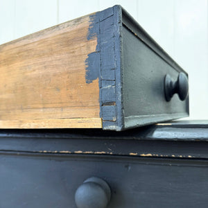 An Ebonized English Pine Chest of Drawers Dresser c1890